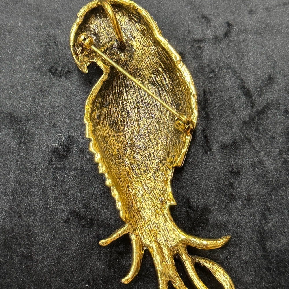 New Designer Rhinestone Parrot Brooch/Pin - Picture 4 of 5